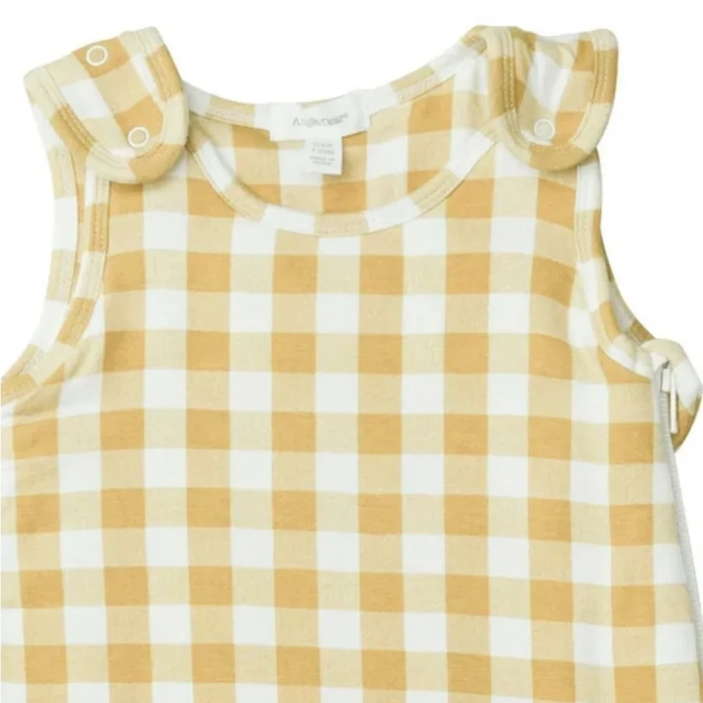 NWT Angel Dear Sleep Bag - Honey Gingham - 0/6m